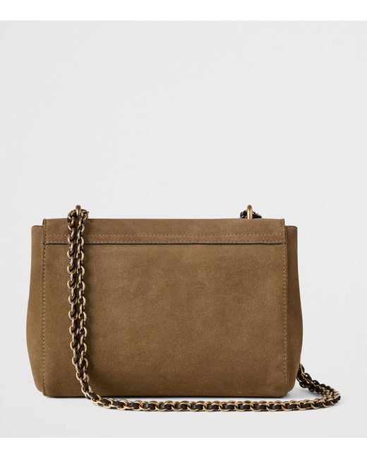 Mulberry Brown Suede Lily Shoulder Bag