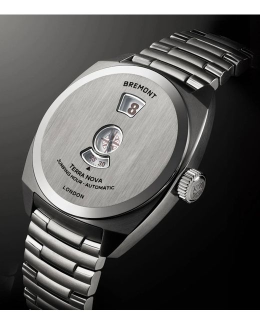 Bremont Gray Stainless Steel Terra Nova Jumping Hour Watch