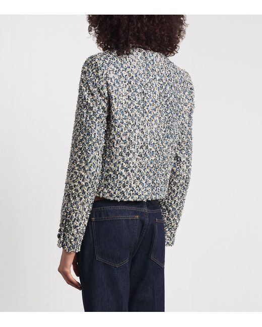 ME+EM Gray Tweed Cropped Jacket