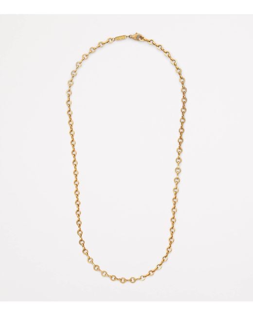 Azlee Metallic Medium Circle-Link Chain Necklace