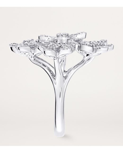 Graff White And Diamond Wild Flower Ring
