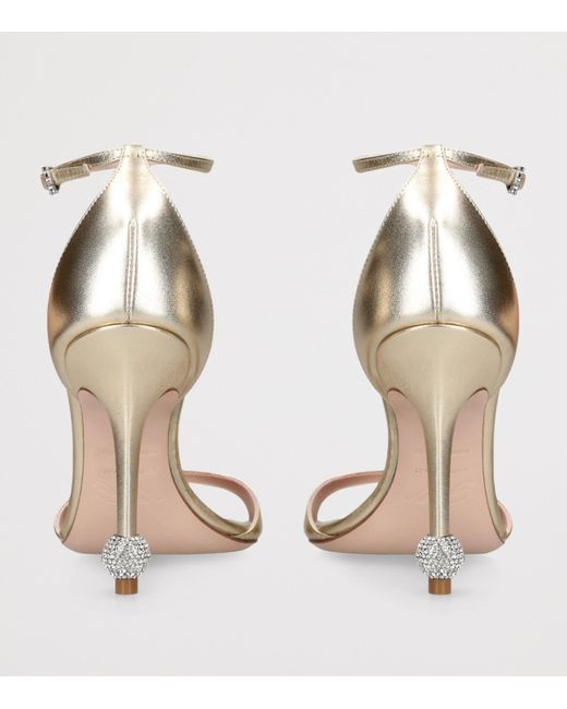 【関税込み】ROGER VIVIER Marlene' sandals ROGER VIVIER Marlene 100 crystal-embellished satin sandals