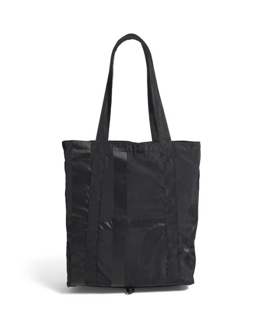 Harrods Black Logo Pocket Shopper Bag