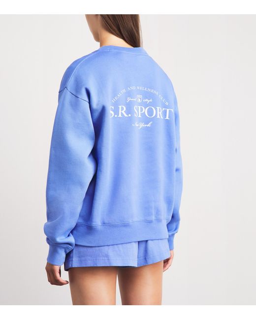 Sporty & Rich Blue Wimbledon Sweatshirt