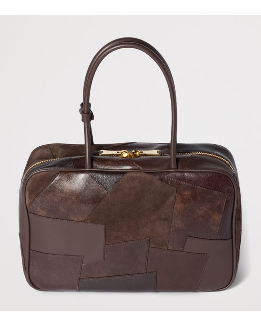 Miu Miu Brown Leather Beau Top-Handle Bag
