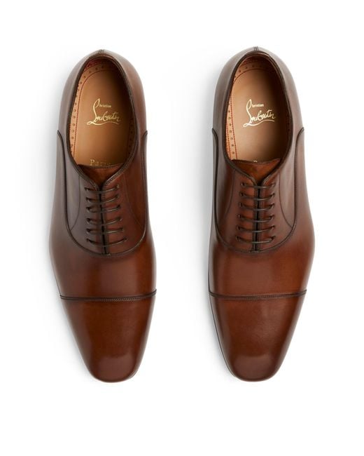 Christian Louboutin Brown Greggo Oxford Shoes for men