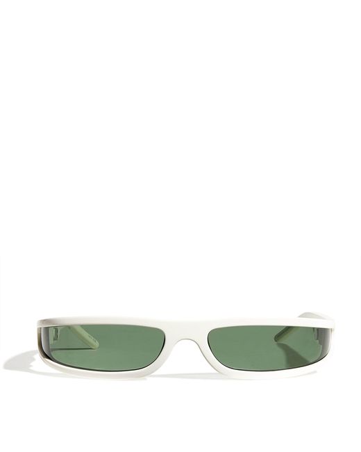 Rick Owens Green Slim Fog Sunglasses for men
