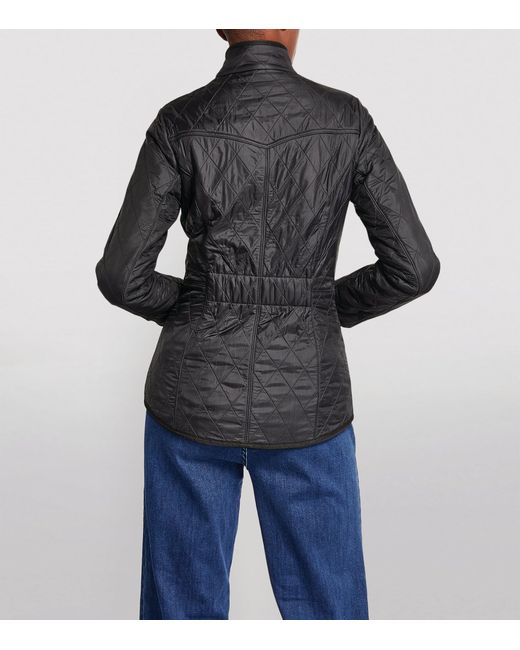 Barbour Black Cavalary Quilt Coat