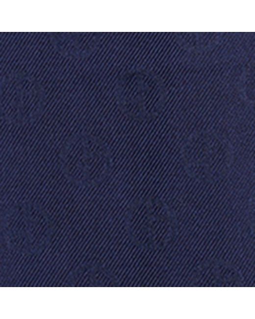 Giorgio Armani Blue Wool-silk Logo Scarf for men