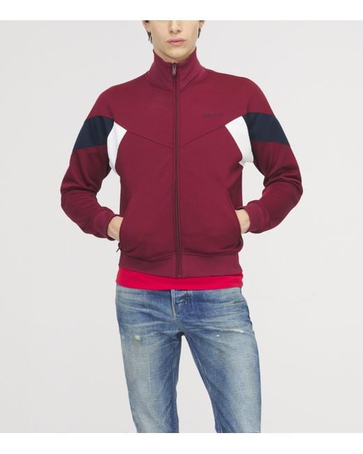 McQueen Red Logo Track Jacket for men