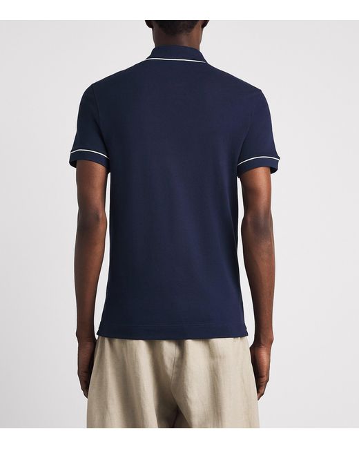 Lacoste Blue Cotton Original Polo Shirt for men