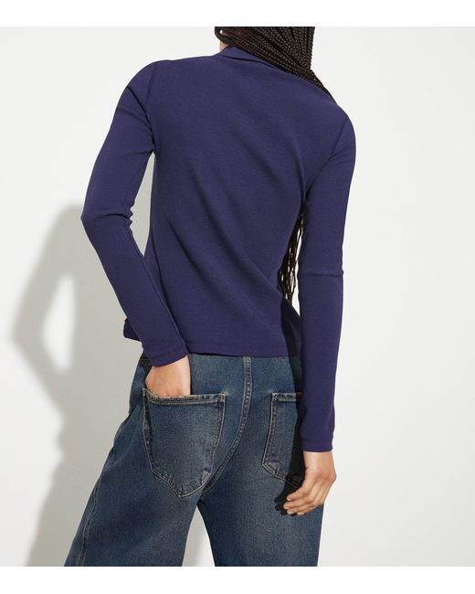MAX&Co. Blue Jersey Polo T-Shirt