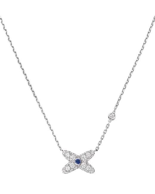 Chaumet Metallic Diamond And Sapphire Jeux De Liens Necklace