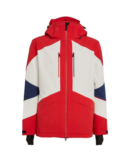 Perfect Moment Red Hooded Chamonix Ski Jacket for men
