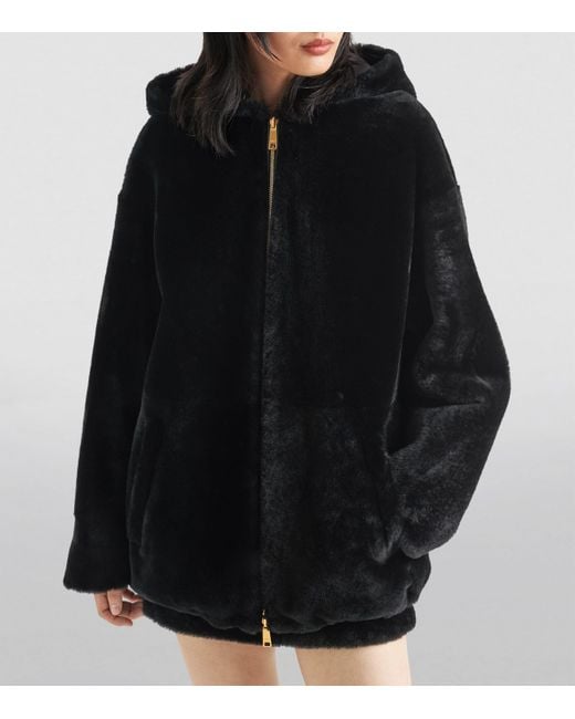 Prada Black Shearling Reversible Jacket