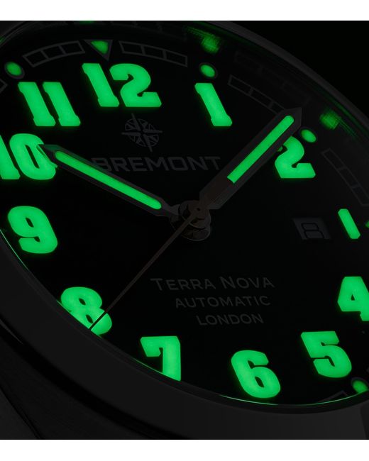 Bremont Green Stainless Steel And Leather Terra Nova Field Watch