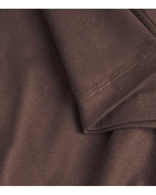 7 For All Mankind Brown Luxe Performance T-Shirt for men