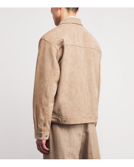 NN07 Natural Goat Suede Petrus Jacket for men