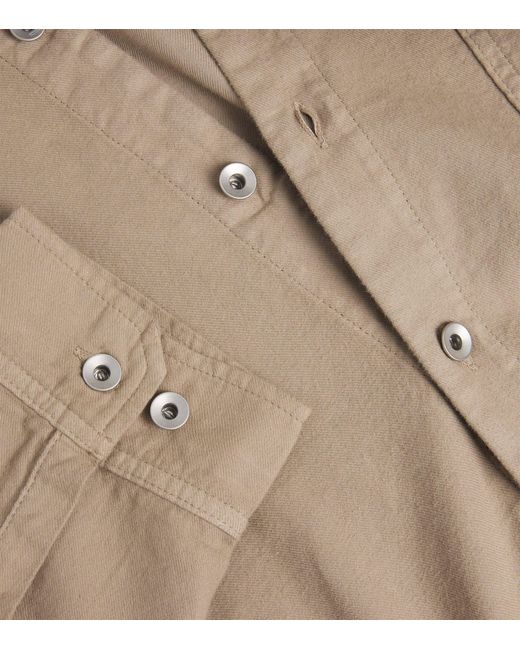 Rick Owens Brown Organic Cotton Jumbo Overshirt for men