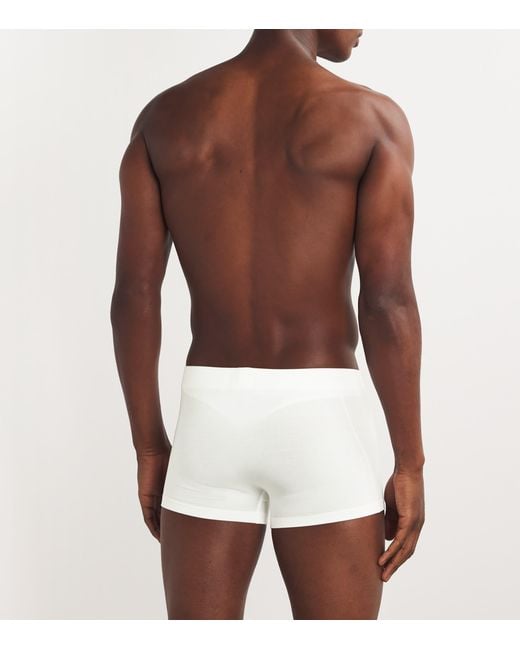 Hanro White Natural Function Trunks for men