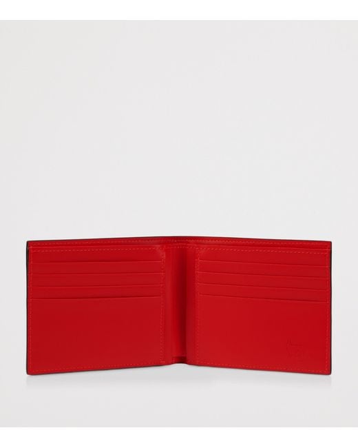 Christian Louboutin Black Canopy Leather Bifold Wallet for men