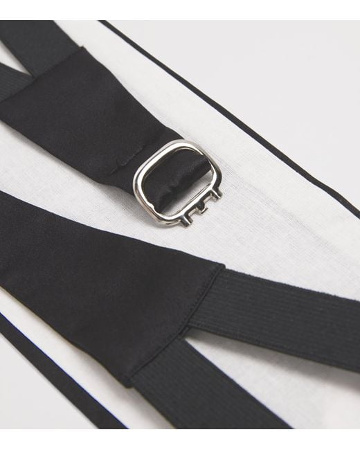 Canali Black Silk Cummerbund for men