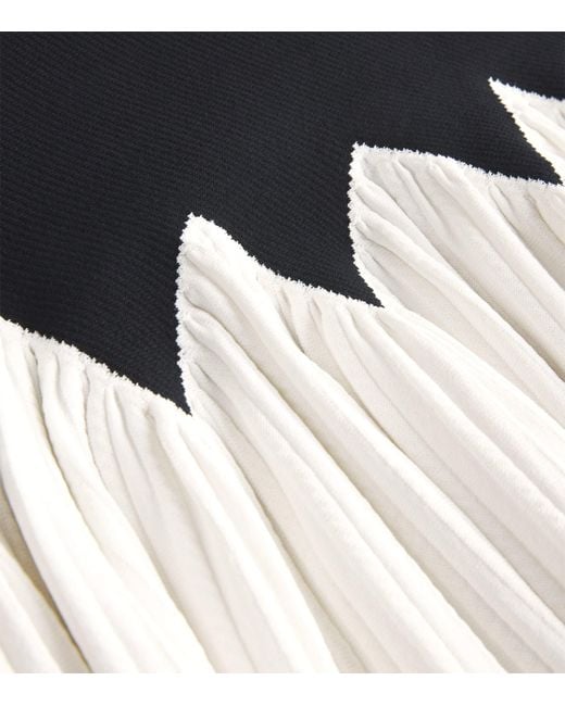 Sandro Black Two-Tone Mini Dress