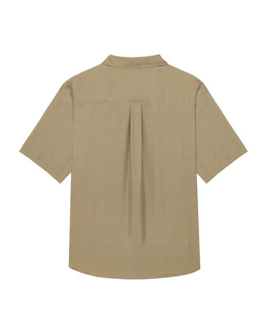 Saint Laurent Natural Silk Geometric Shirt for men