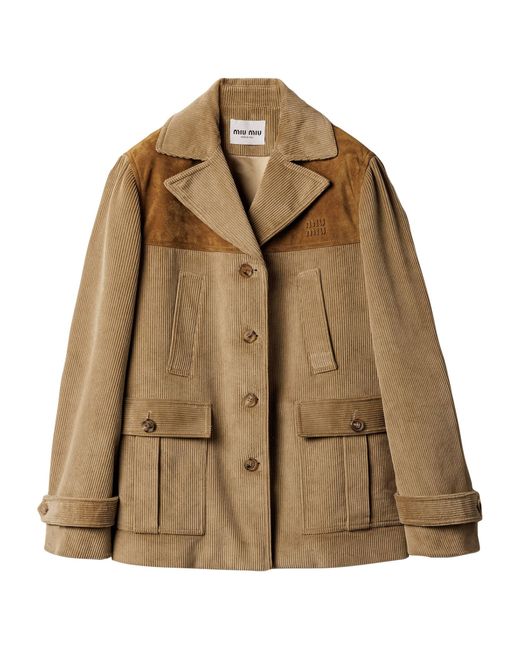 Miu Miu Brown Corduroy Jacket