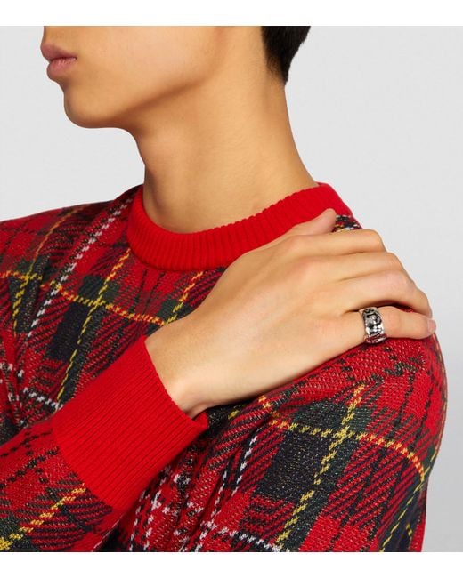Vivienne Westwood Black Belt Ring for men