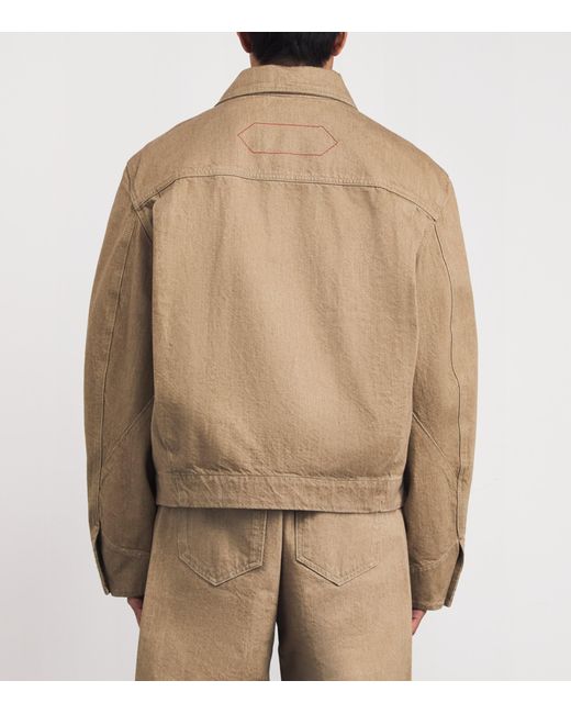 Jacquemus Brown Denim Jacket for men