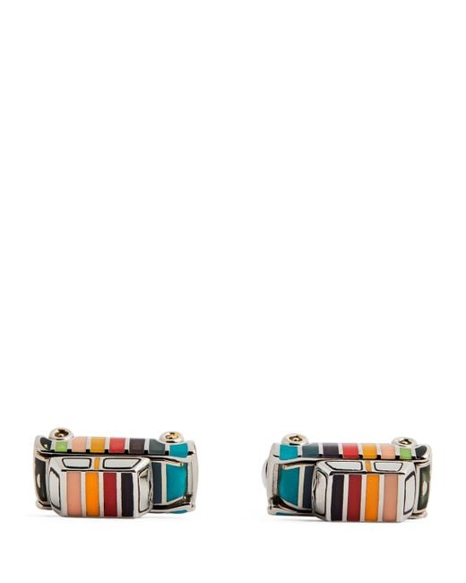 Paul Smith White Mini Cufflinks for men
