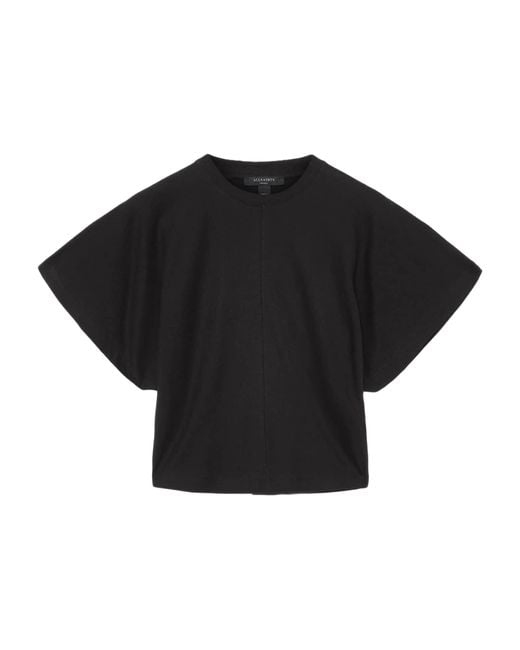 AllSaints Black Organic Cotton Eden Artia T-Shirt