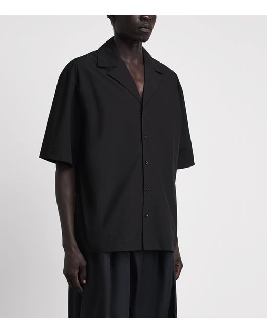 Won Hundred Black Cotton Desmond Shirt for men
