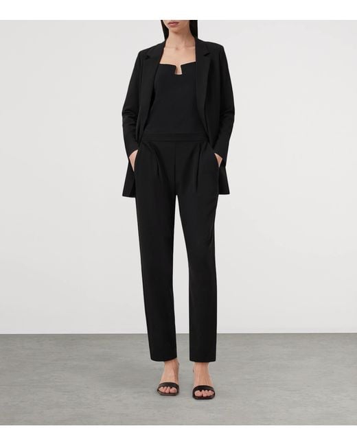 AllSaints Black Aledia Tailored Trousers