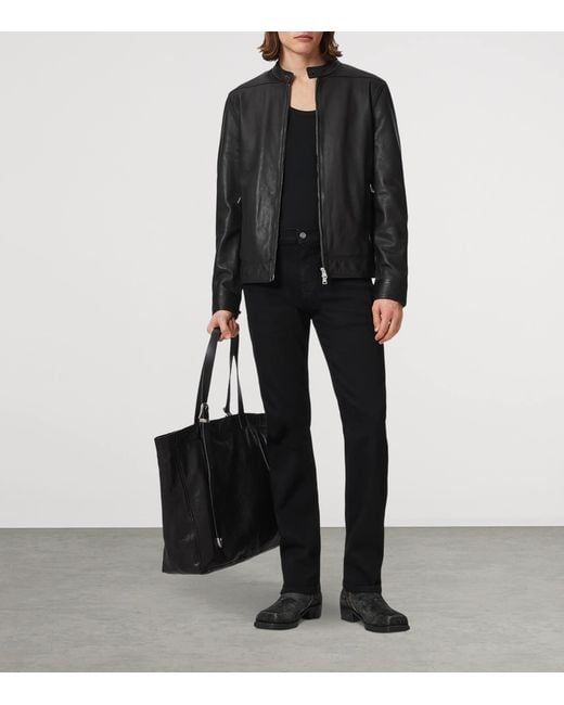 AllSaints Black Sid Ultra Skinny Jeans for men