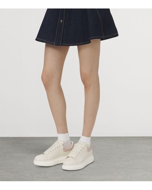 McQueen White Leather Oversized Sneakers