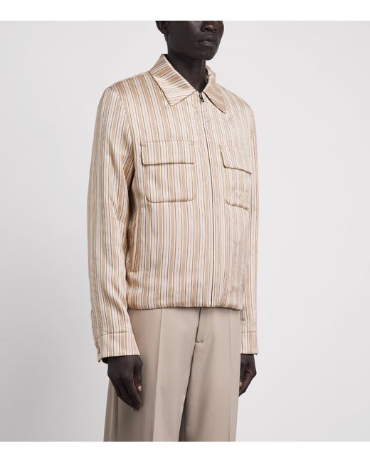Amiri Natural Stripe Logo Jacket for men
