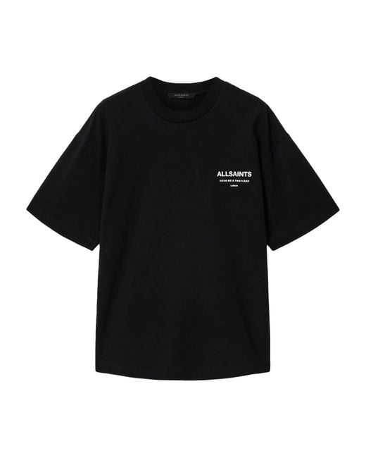 AllSaints Black Organic Cotton Dreamer Etta T-Shirt