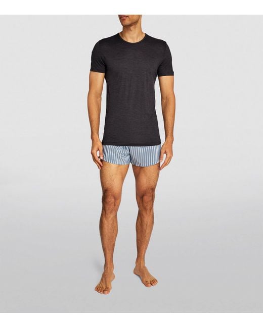 Zimmerli of Switzerland Black Thermal T-Shirt for men