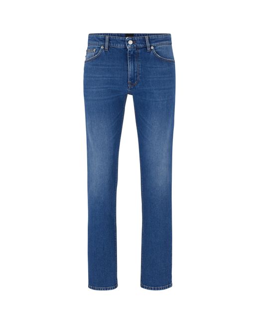 Boss Blue Straight Jeans for men