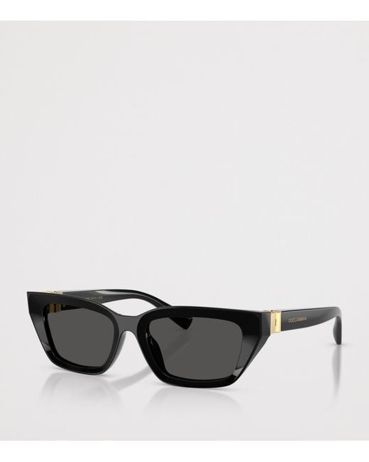 Dolce & Gabbana Black Acetate Dg4532 Cat Eye Sunglasses