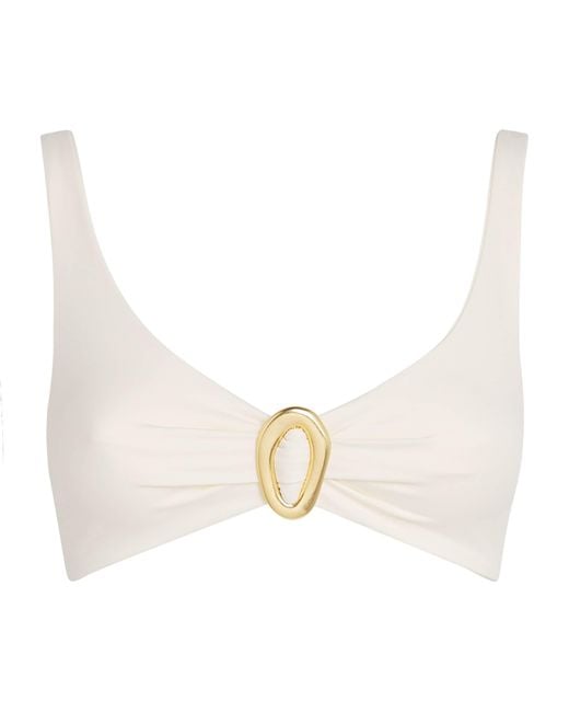 Away That Day White Samoa Bikini Top