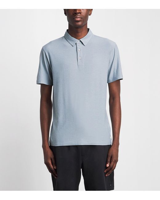 vuori Blue Strato Tech Polo Shirt for men
