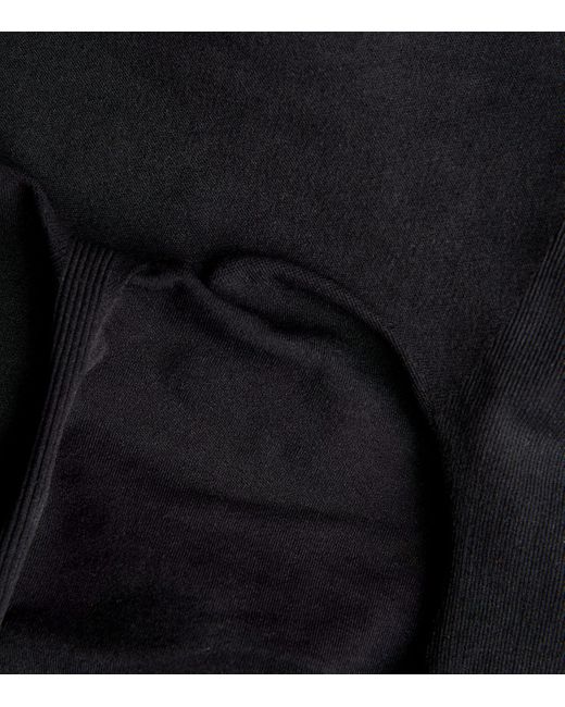 Skims Black Seamless Sculpt Mid-Thigh Shorts