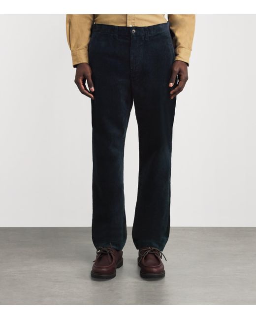 Polo Ralph Lauren Blue Corduroy Bedford Trousers for men