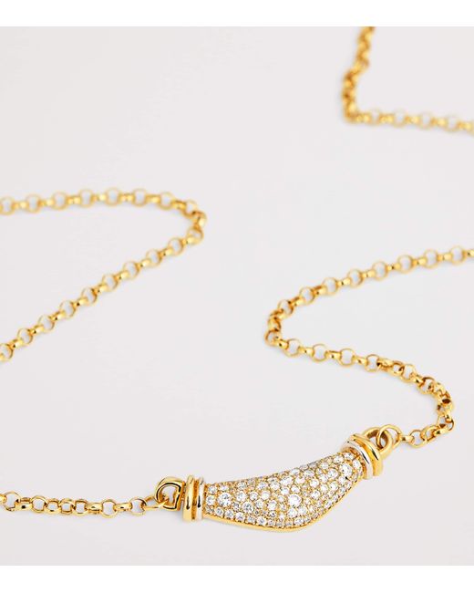 L'Atelier Nawbar Metallic And Diamond Lot N*93 Karma Necklace