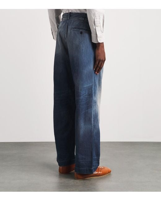 Polo Ralph Lauren Blue Wide-Leg Jeans for men