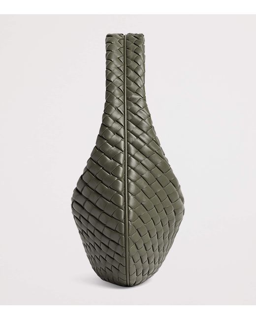 Bottega Veneta Green Small Leather Veneta Shoulder Bag