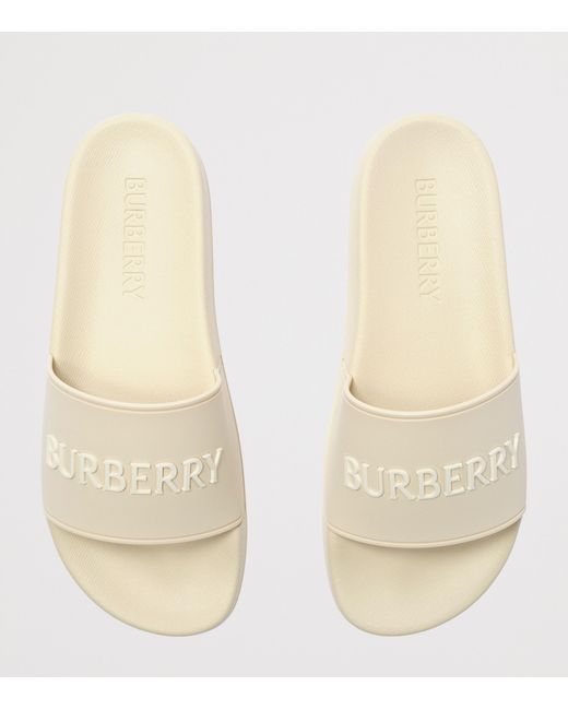 Burberry Natural Logo Slides